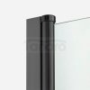 NEW TRENDY Kabina prysznicowa NEW SOLEO BLACK z podwójnymi drzwiami otwieranymi na zewnątrz i do wewnątrz 90x110x195 K-0761